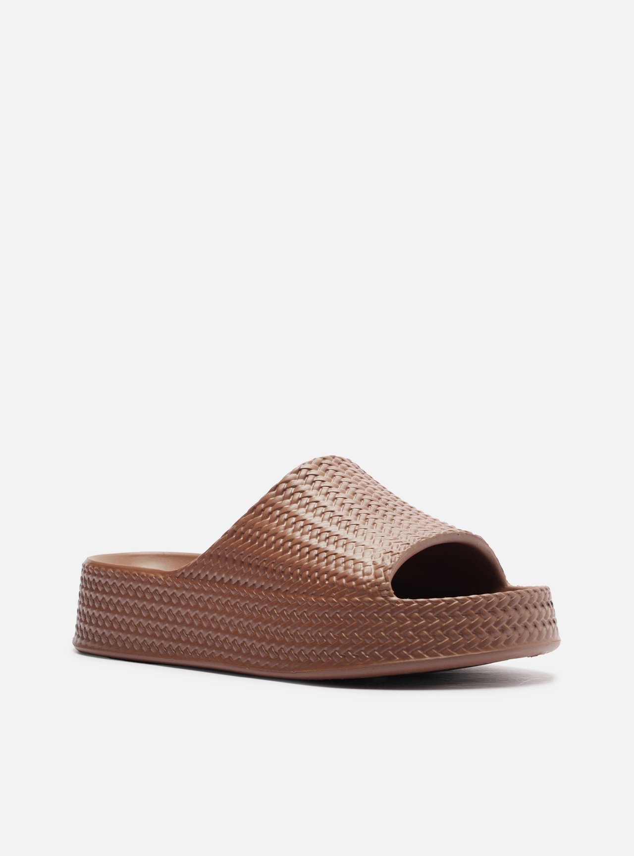 Slide Marrom Tressê Flatform Sardenha — foto 2