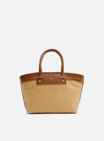 Bolsa Tote Palha Média Marrom