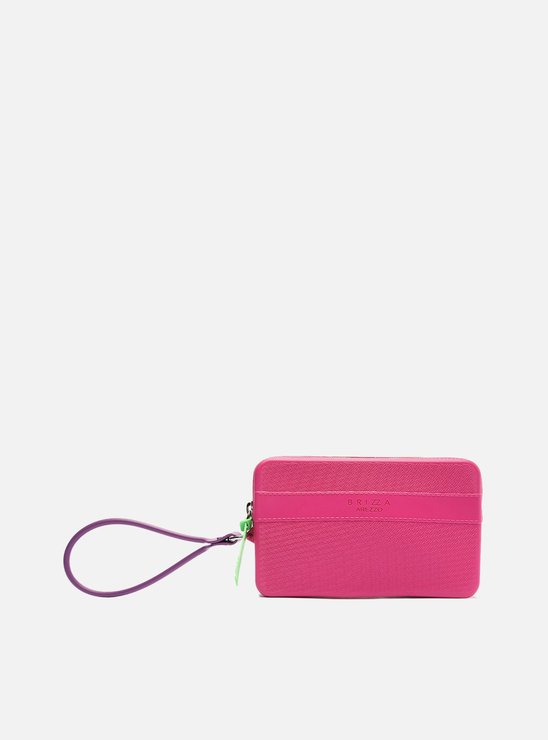 Pouch Rosa Multicolorida Malu Brizza