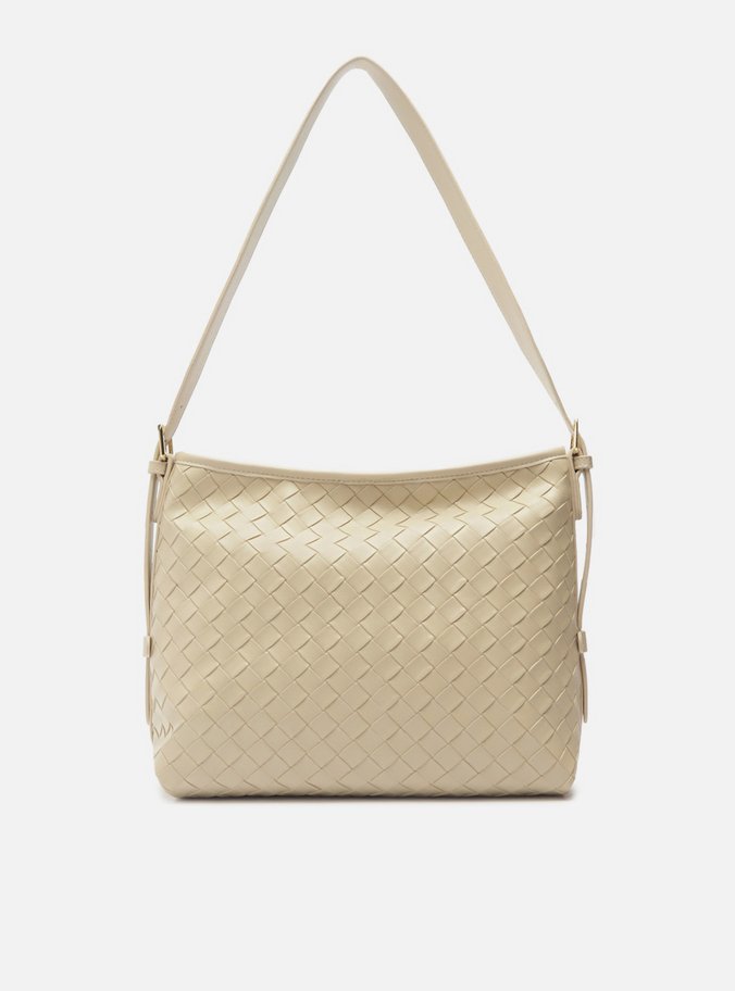 Bolsa Tote Branca Média Tressê Giorno