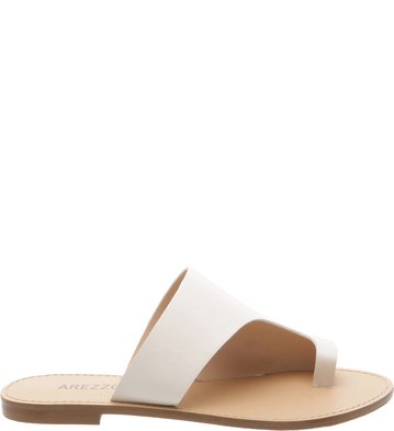 Rasteira Recorte Dedo Off-White