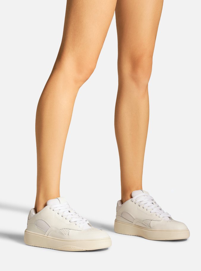 Tênis Branco Couro Amarração Street