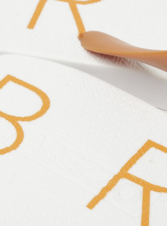Chinelo de Dedo Branco Tira Vermelha Brizza