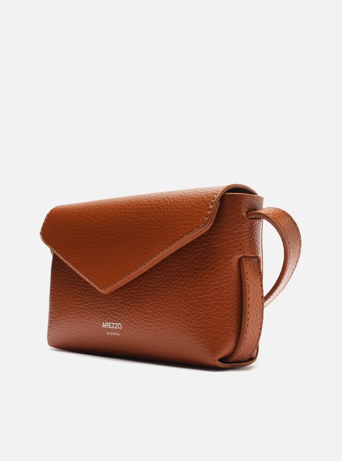 Bolsa Tiracolo Marrom Pequena Envelope
