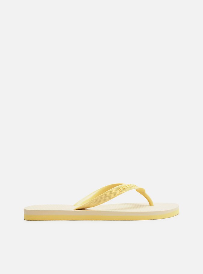 Chinelo de Dedo Amarelo Bicolor Roma Basics