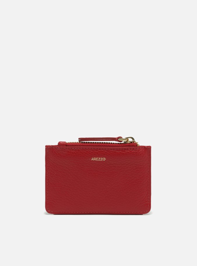 Porta-Cartões Vermelho Couro Bolso ARZ