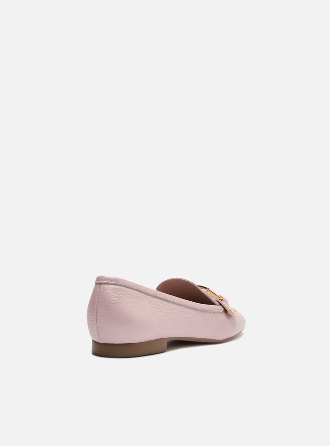 Loafer Rosa Couro Bridão Switch com Troca de Bridão