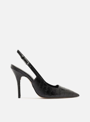 Scarpin Preto Salto Alto Fino