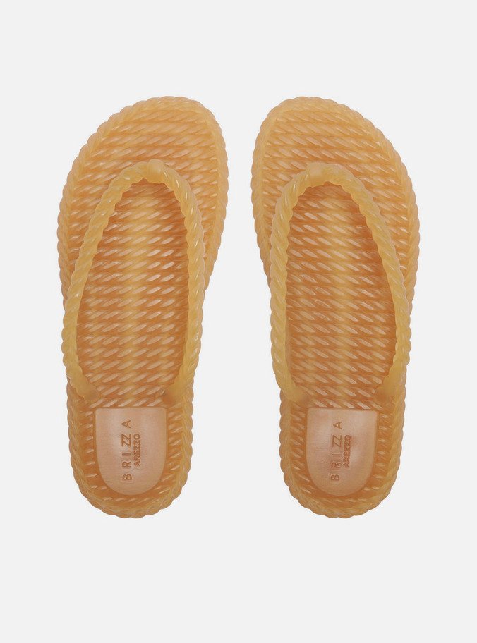 Chinelo de Dedo Amarela Tressê Brizza