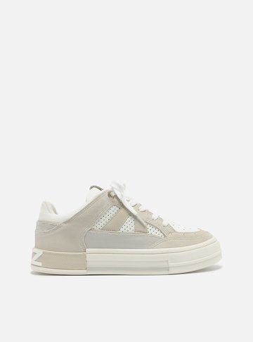 Tênis Off-White Multimaterial Flatform Recortes