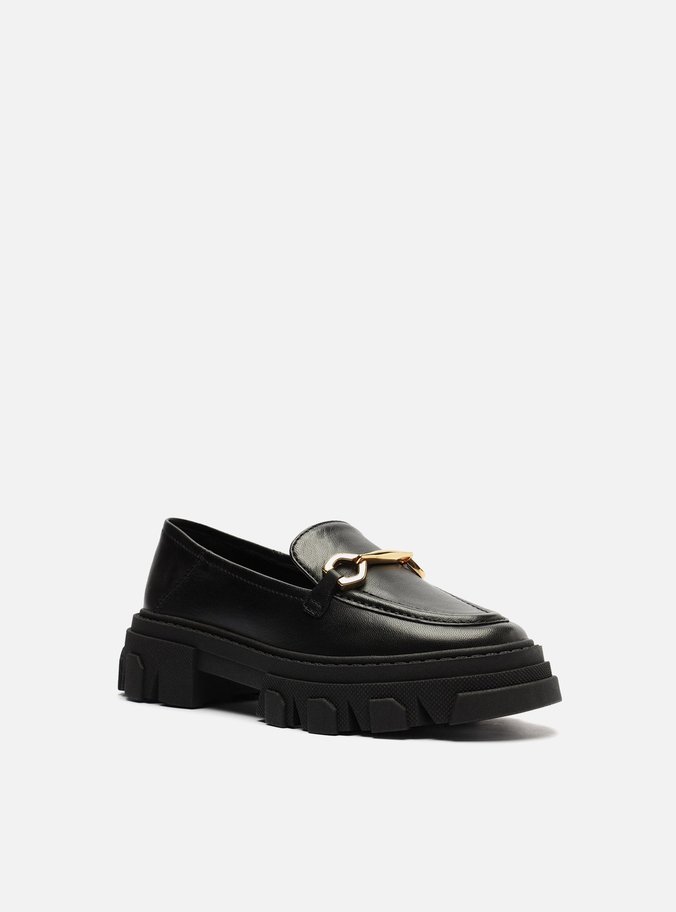 Mocassim Infantil Preto Tratorado Bridão Bambini