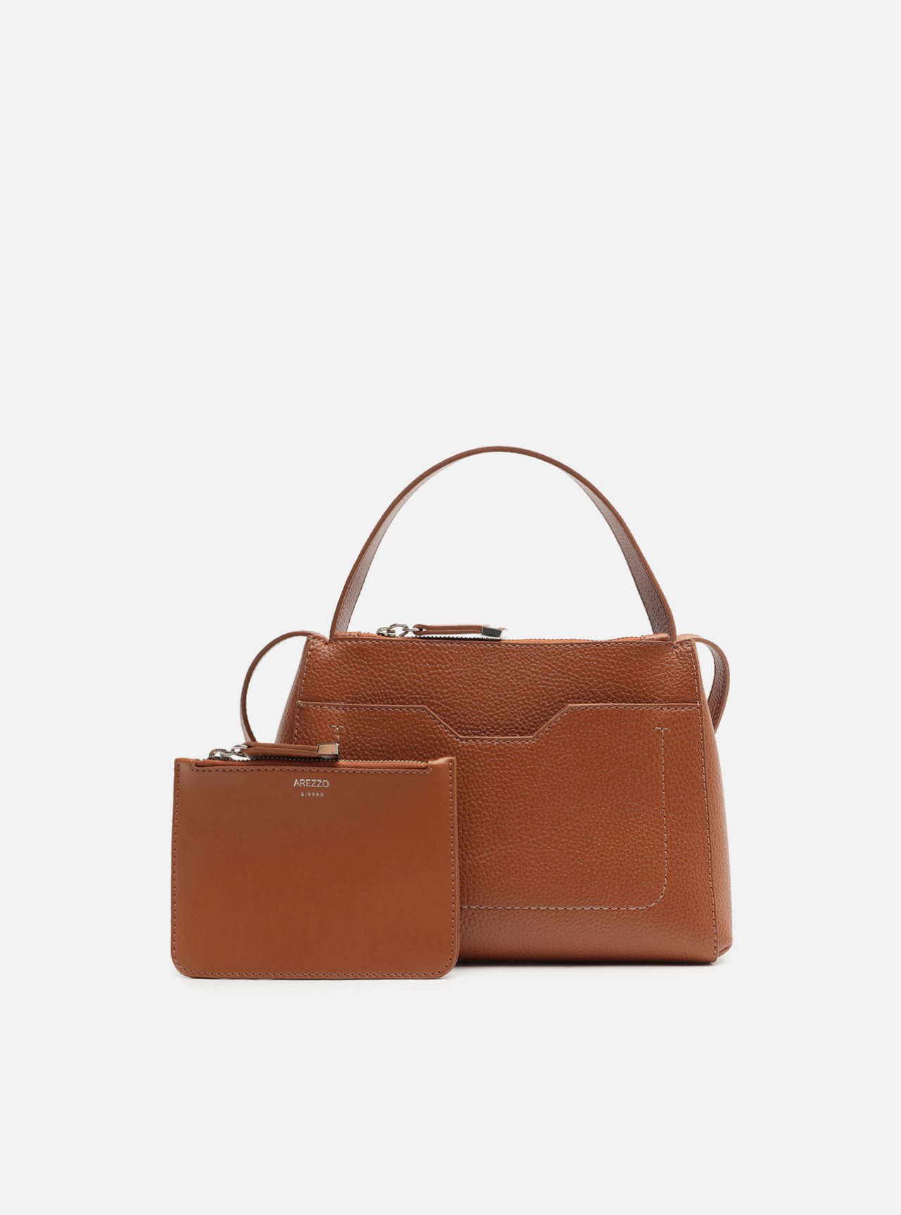 Bolsa Tote Marrom Emilly Média Pouch — foto 6