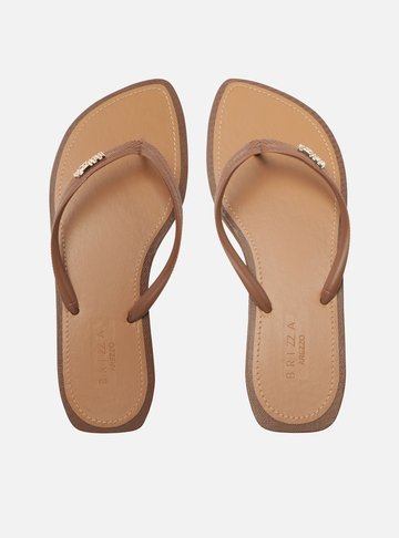 Chinelo de Dedo Marrom Coffee Recouro Flash