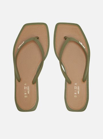 Chinelo de Dedo Verde Recouro Square Brizza