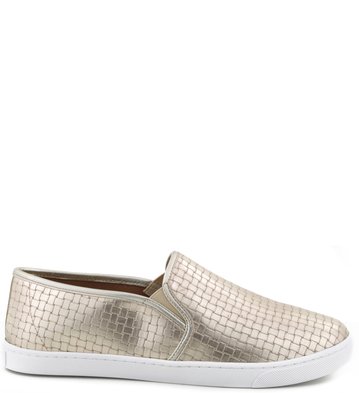 Slip-on Trama Tressê Platina