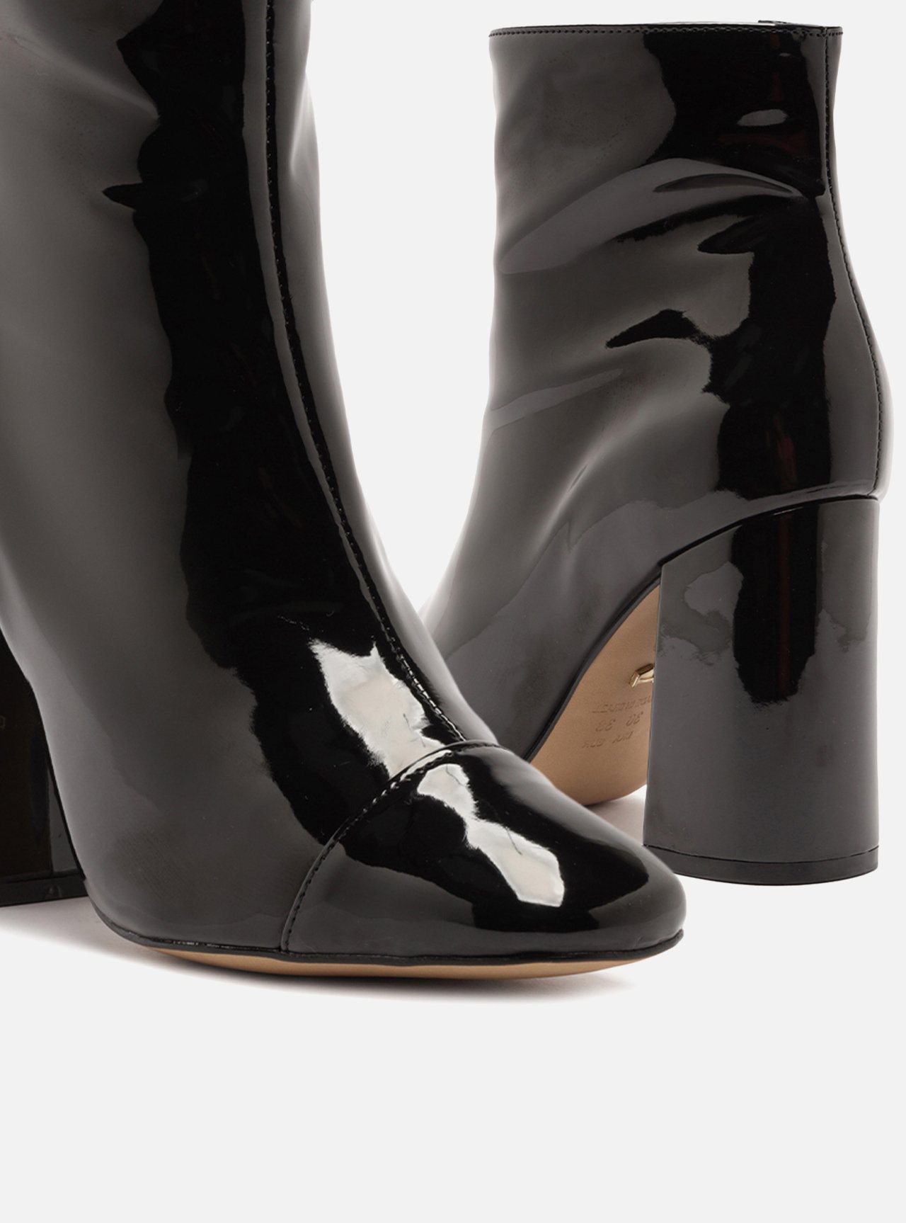 Bota Preta Verniz Salto Alto Arezzo