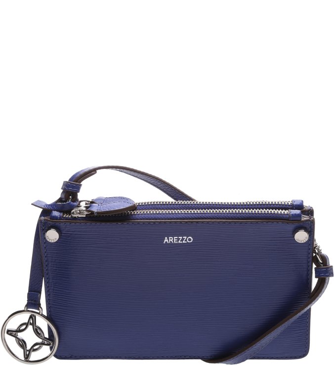 Bolsa Couro Tiracolo Solenne Digital Blue
