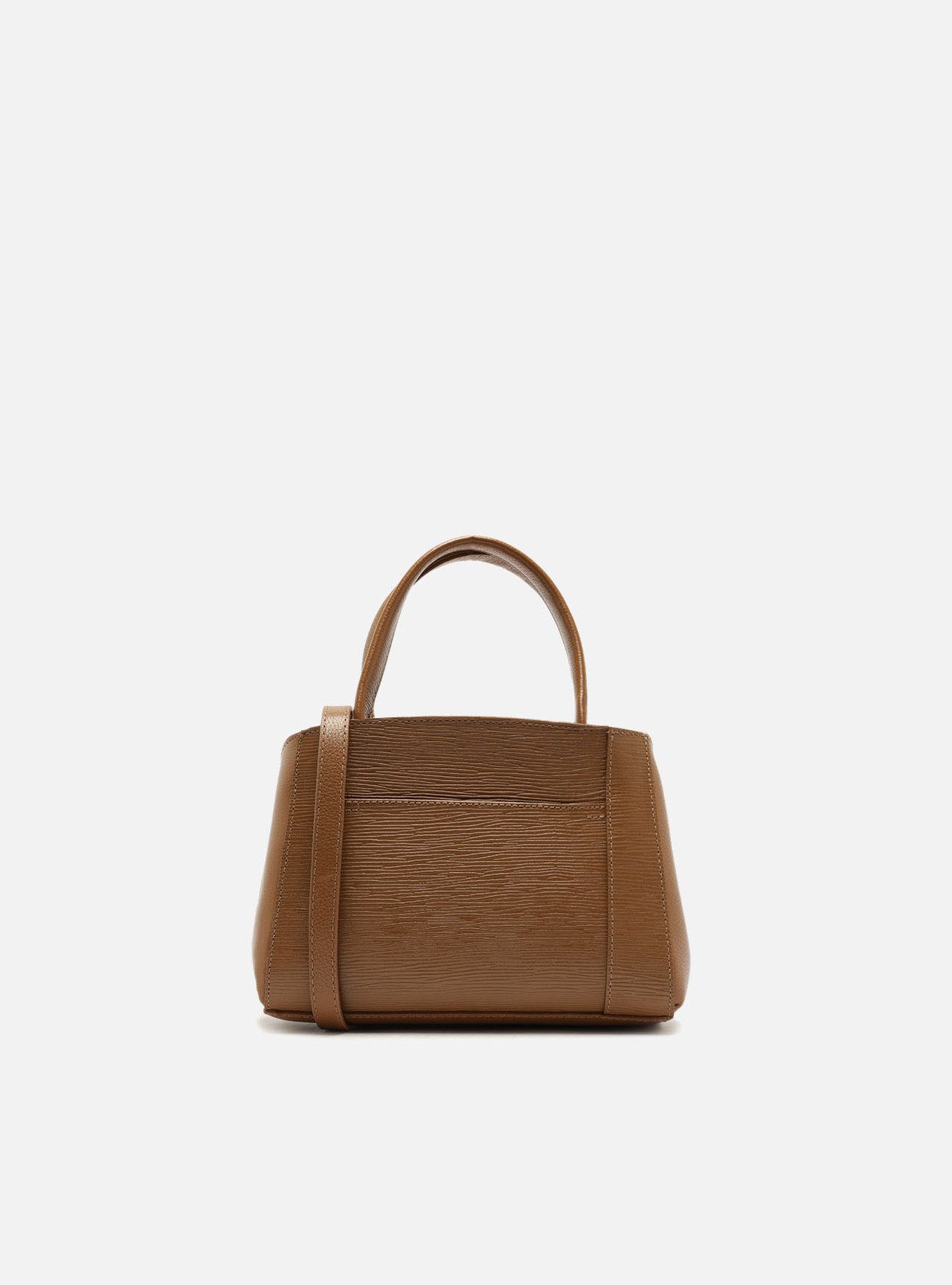 Bolsa Tote Caramelo Couro Bella Pequena — foto 3