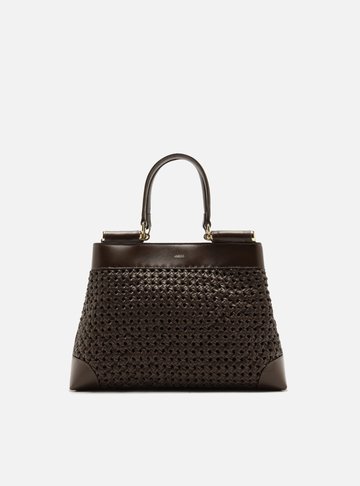 Arezzo — Bolsa Tote Marrom Couro Média