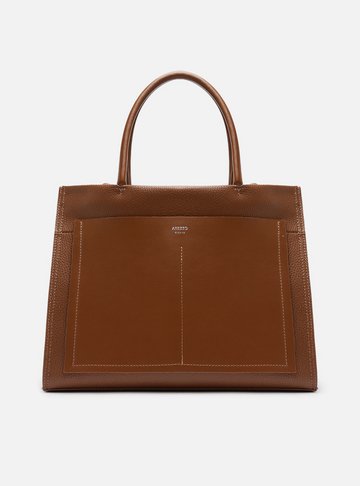 Bolsa Shopping Caramelo Grande Bolso Recorte