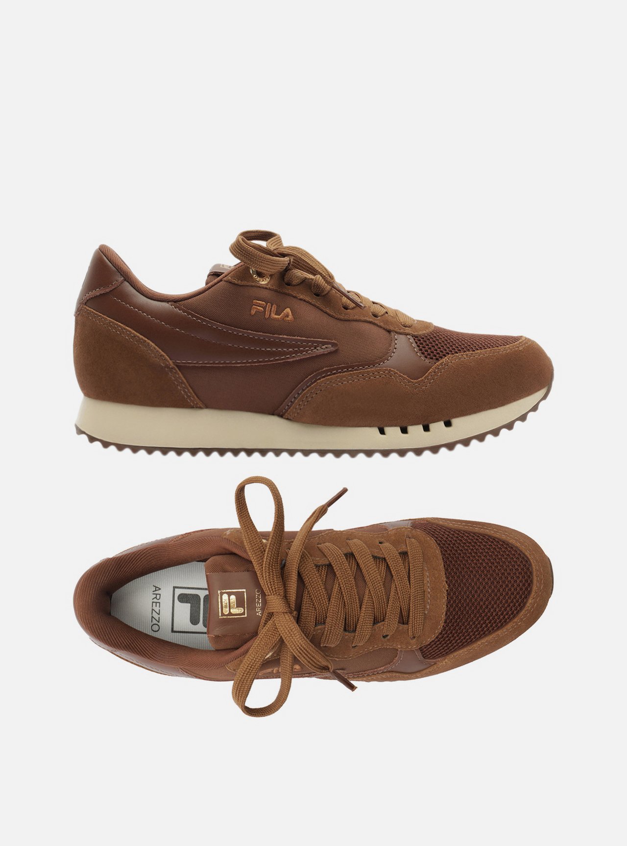 Tênis Marrom Solado Esportivo Suede Bordado Fila — foto 6