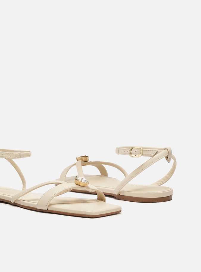 Sandália Rasteira Off-White Flats