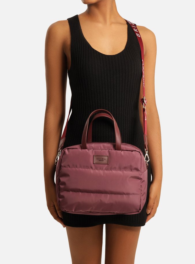 Bolsa Térmica Tiracolo Bordô Nylon Gigi Média