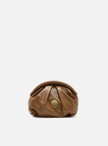 Arezzo — Bolsa Tiracolo Marrom Couro Pequena