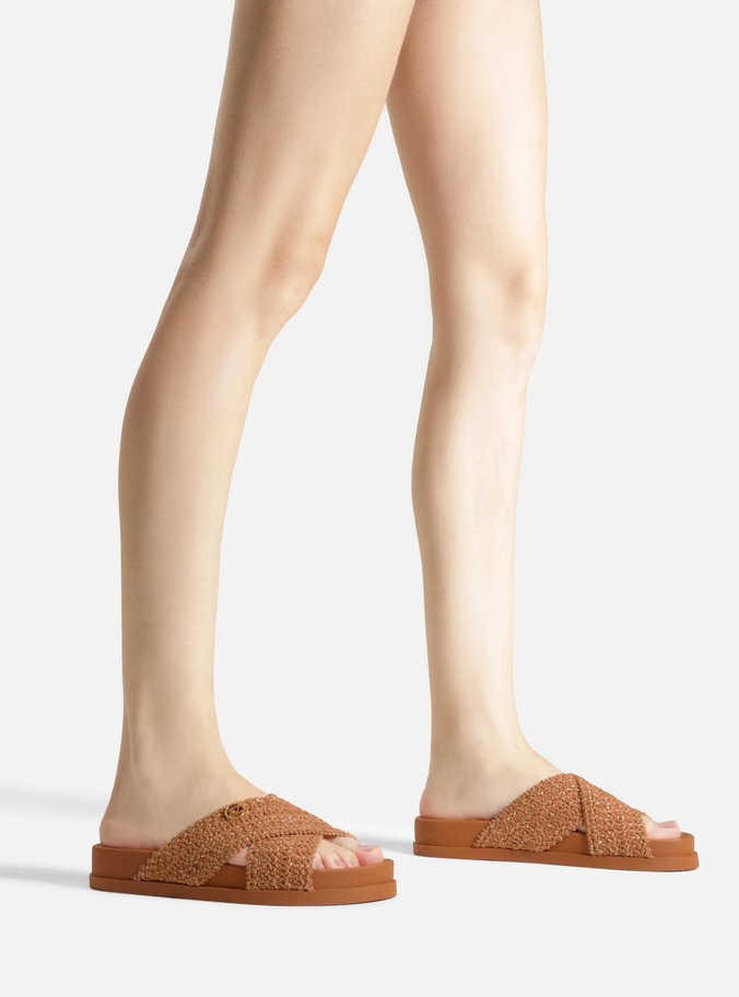 Sandália Papete Multicolorida Flatform Tressê Brizza