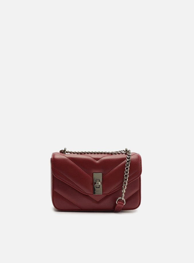 Bolsa Tiracolo Bordô Matelassê Corrente Pequena