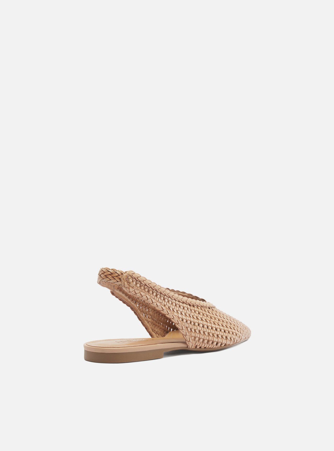 Sapatilha Bege Tressê Bico Fino Slingback Iris — foto 3