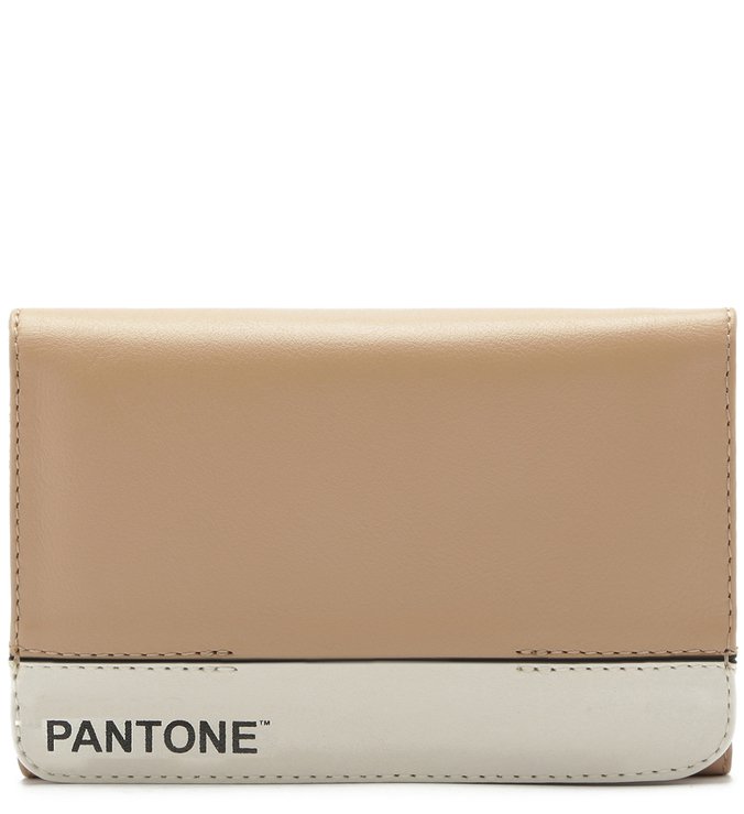 'Carteira Pantone Couro Biscuit Nude