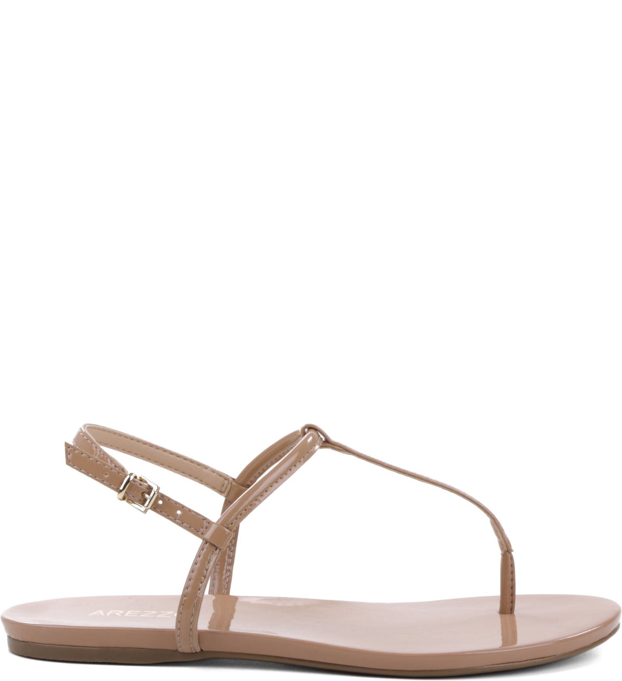 Rasteira Slim Nude Rose Arezzo
