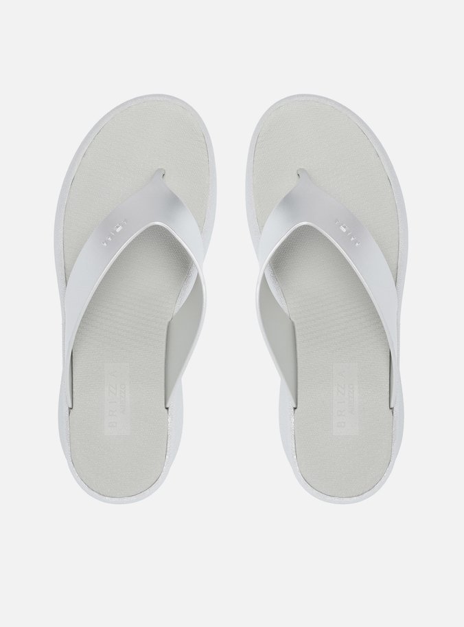 Tamanco Prata Metal Flatform Barcelona