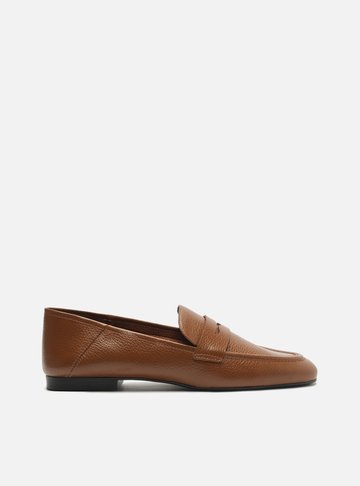 Mocassim Marrom Couro