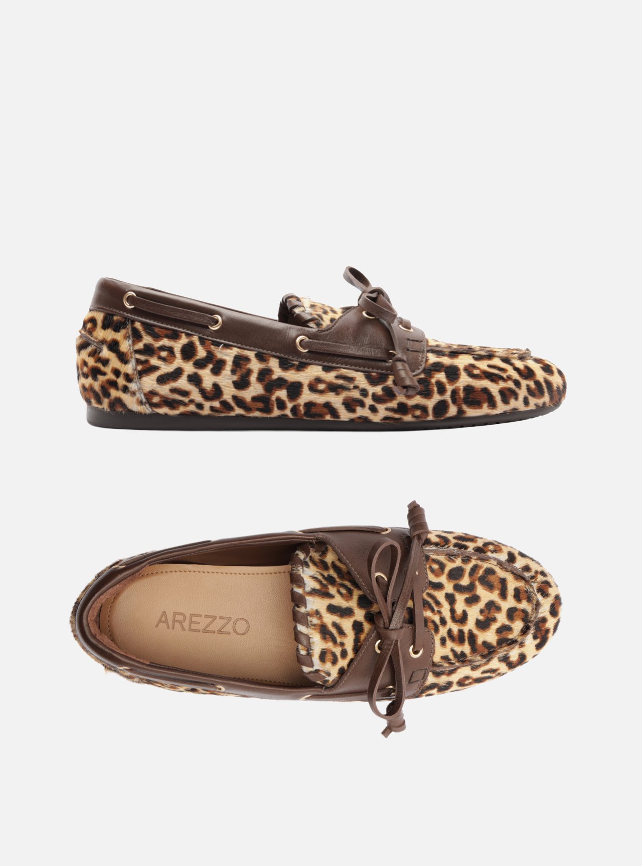 Mocassim Animal Print Couro Laço — foto 5