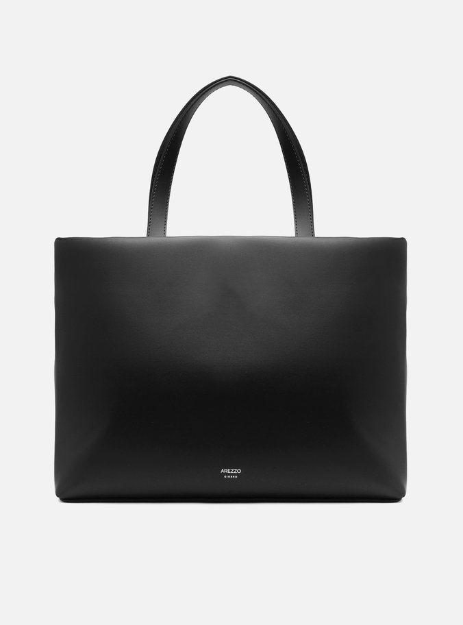 Bolsa Shopping Preta Grande Trançado
