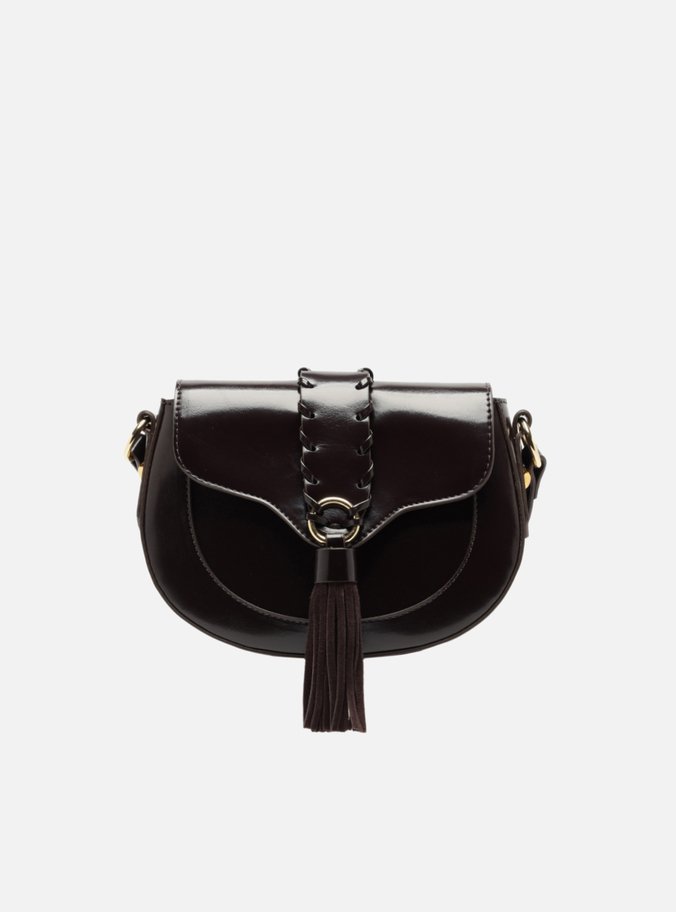 Bolsa Tiracolo Marrom Média Barbicacho