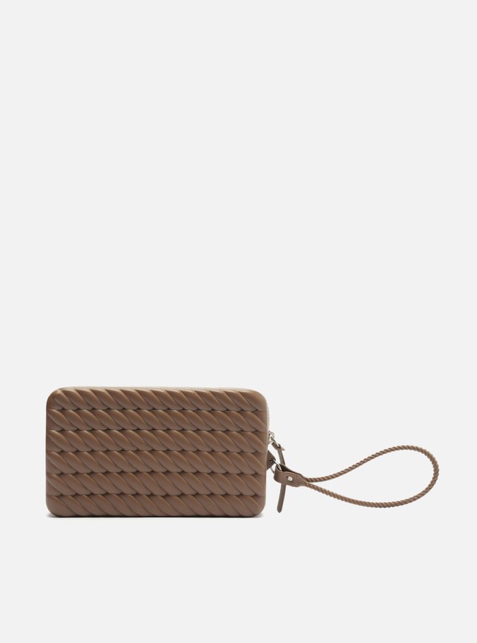 Clutch Marrom Coffee Alça Marrocos