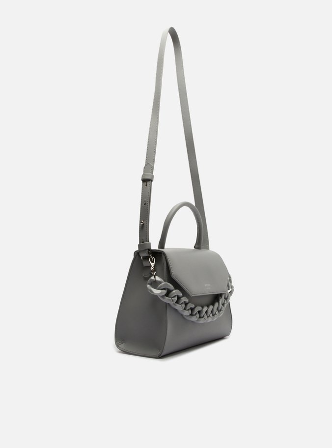 Bolsa Satchel Azul Iara Média Giorno