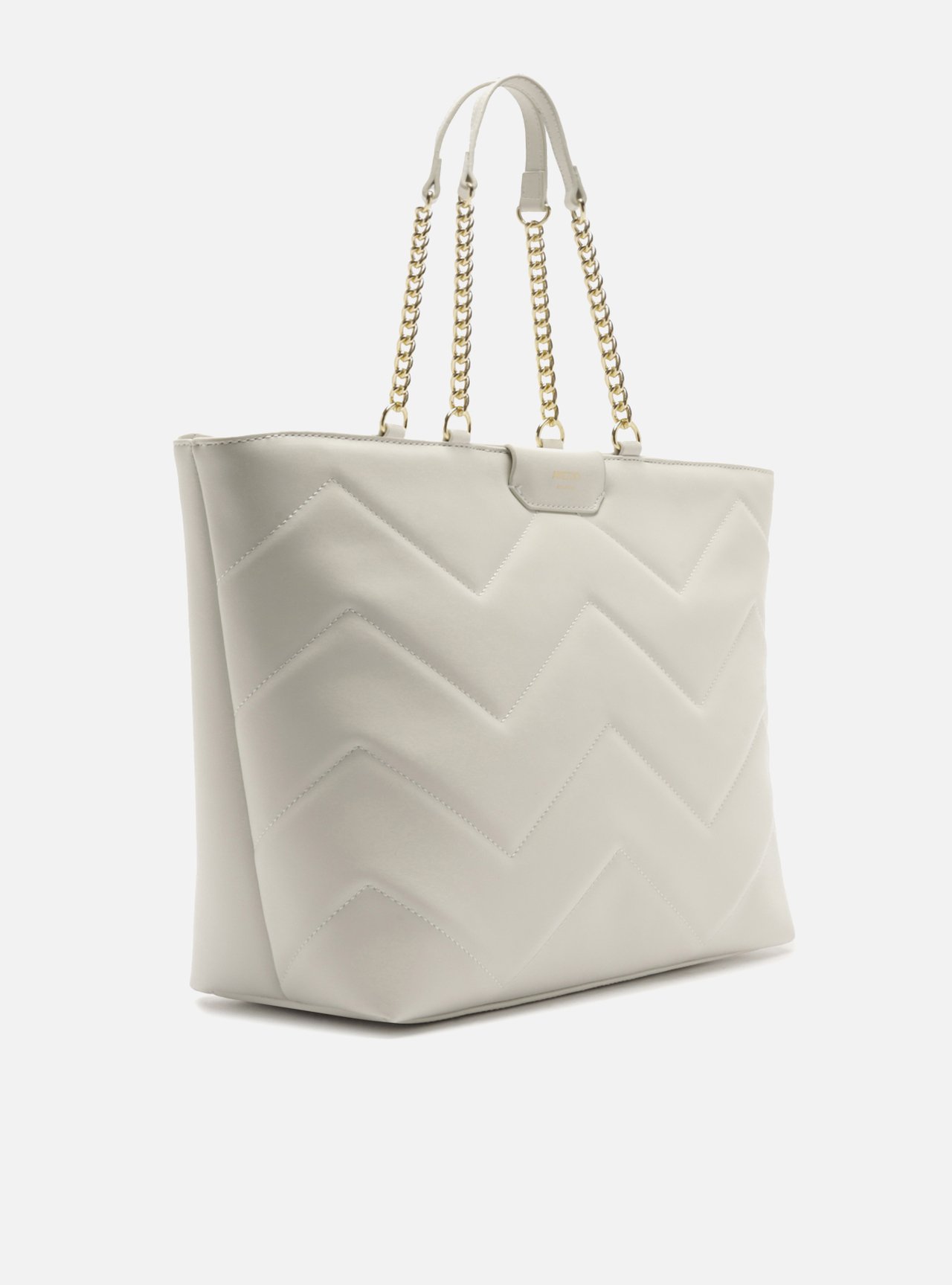 Bolsa Shopping Branca Grande Matelassê Alça Corrente — foto 5