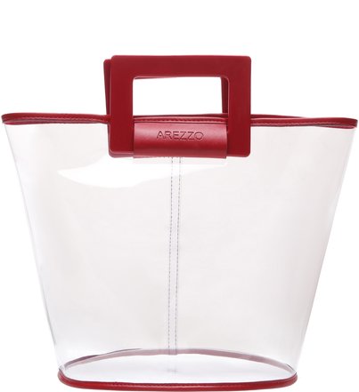 Bolsa de praia transparente arezzo Clearance