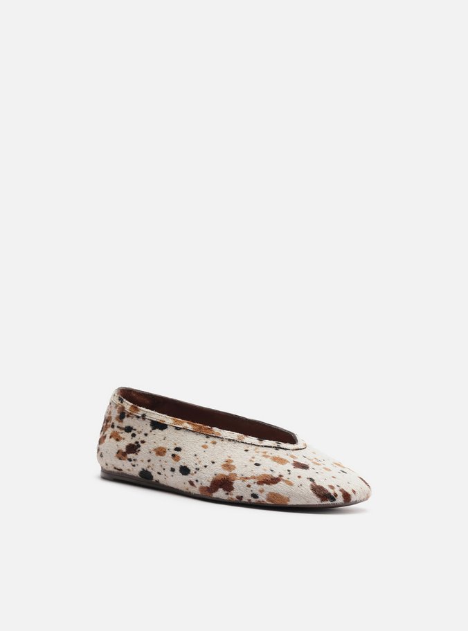 Sapatilha Animal Print Bico Redondo