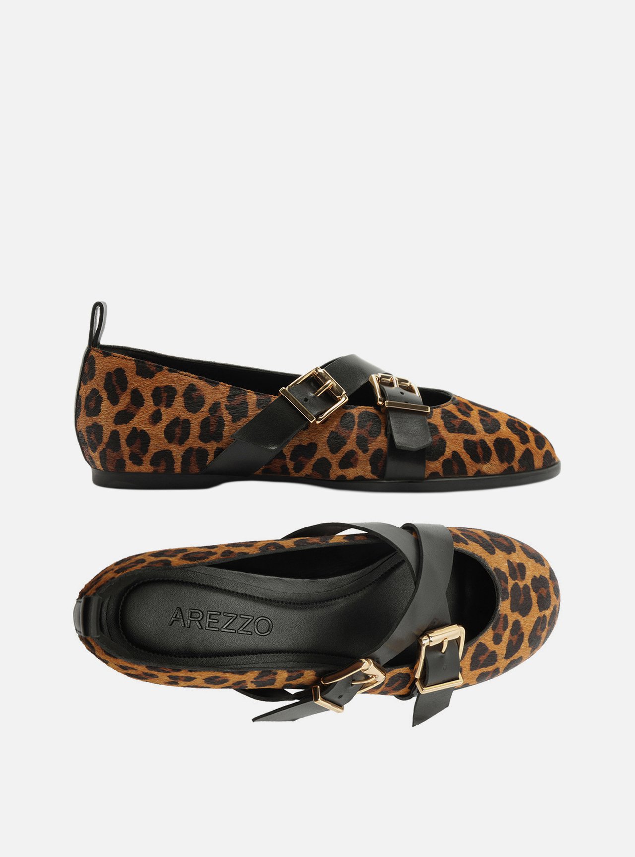 Sapatilha Animal Print Bico Redondo Fivela — foto 5