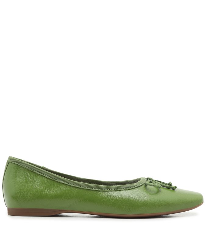 Sapatilha Verde Arezzo Touch Couro Gaia Green