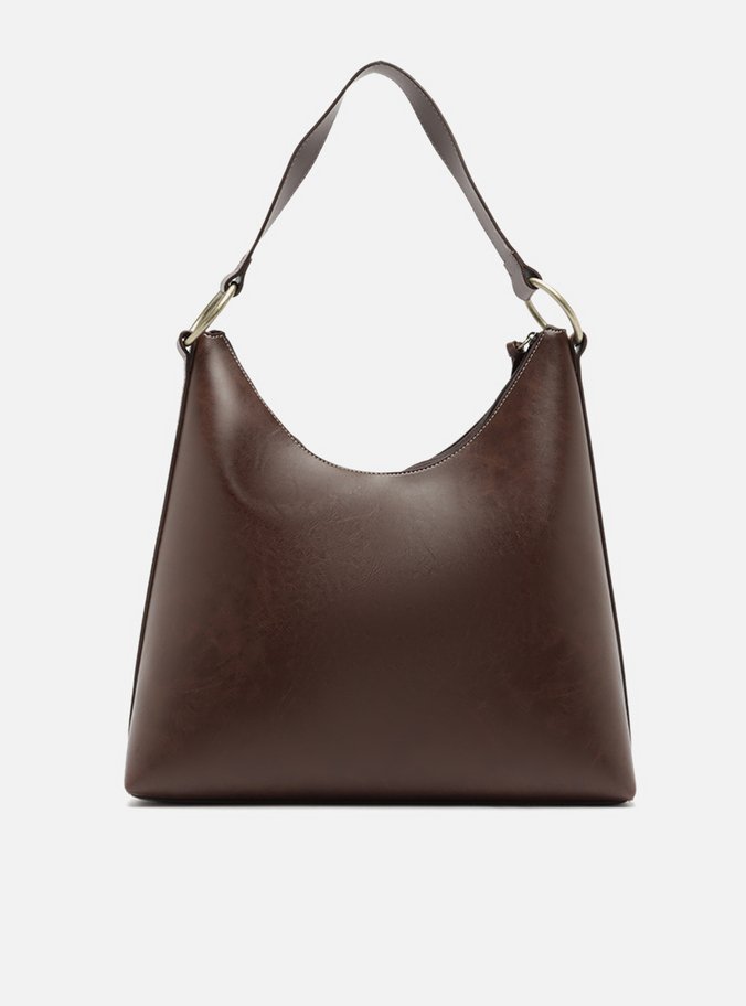 Bolsa Hobo Marrom Grande