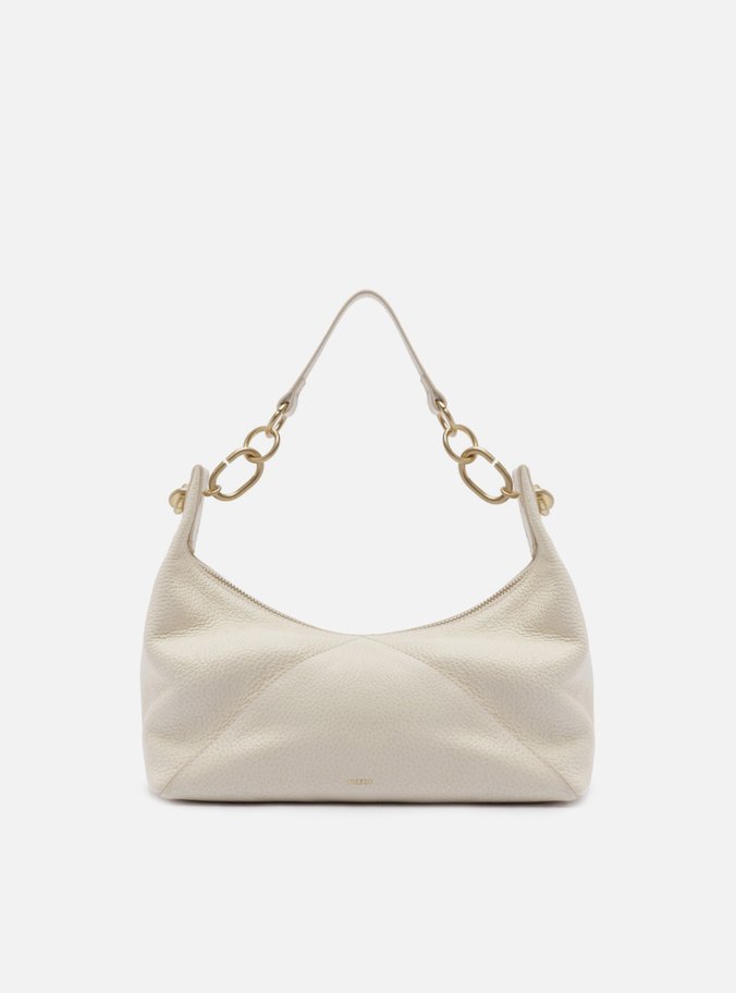 Bolsa Shoulder Off-White Couro Média Recortes