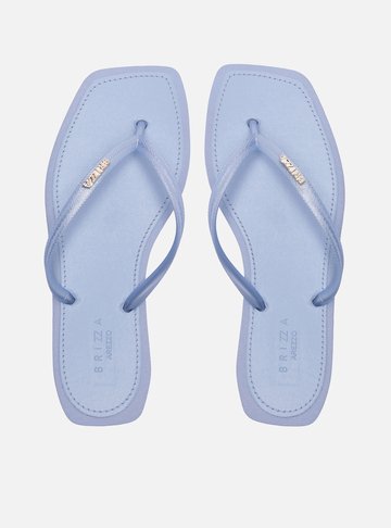 Chinelo de Dedo Azul Cintilante Square Brizza
