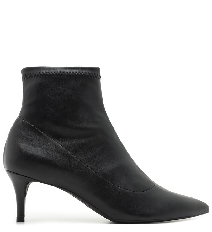 Skinny Boot Salto Fino Baixo Preta