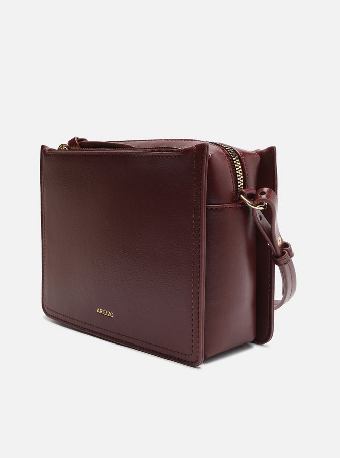 Bolsa Tiracolo Vermelha Pequena Quadrada